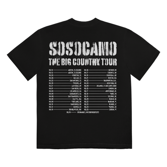 Black License Plate Tee