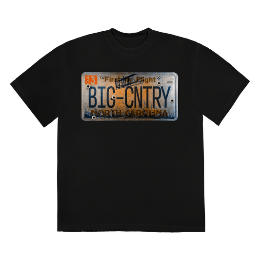 Black License Plate Tee